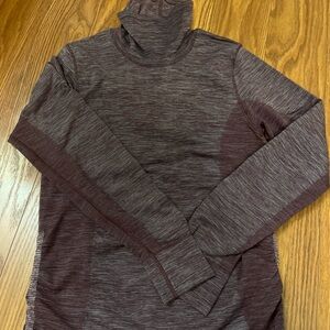 lululemon athletica Women's Maroon Long Sleeve turtleneck